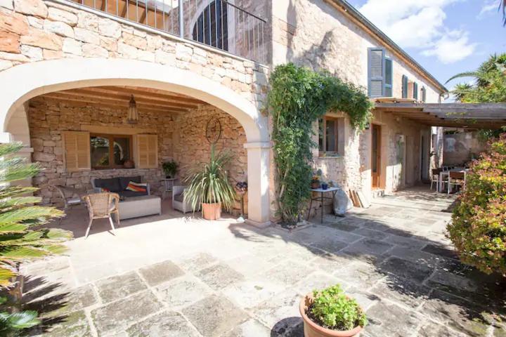 Lujosa Casa Mallorquina Restaurada Ses Salines  Esterno foto